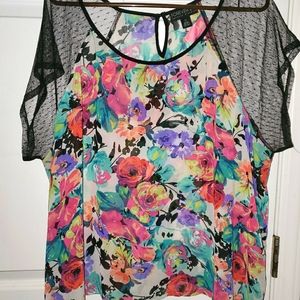 Forever21+ flower shirt